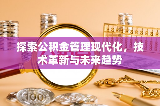 盐埔探索公积金管理现代化，技术革新与未来趋势