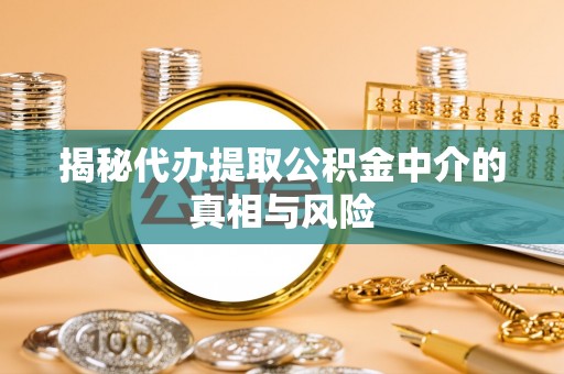 盐埔揭秘代办提取公积金中介的真相与风险