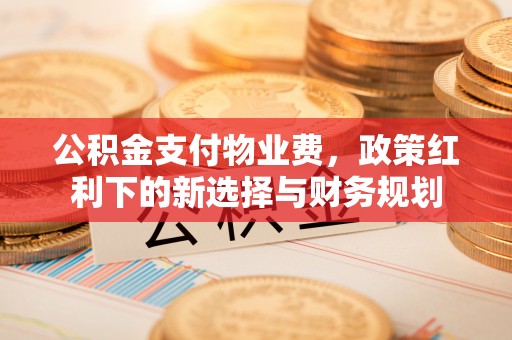 盐埔公积金支付物业费，政策红利下的新选择与财务规划