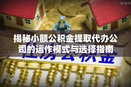 盐埔揭秘小额公积金提取代办公司的运作模式与选择指南