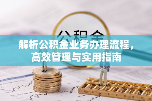 盐埔解析公积金业务办理流程，高效管理与实用指南
