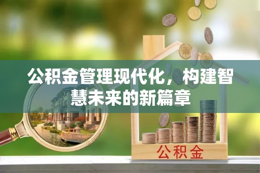 盐埔公积金管理现代化，构建智慧未来的新篇章