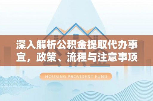 盐埔深入解析公积金提取代办事宜，政策、流程与注意事项全攻略